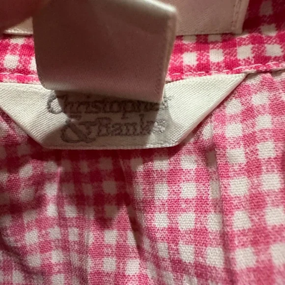 Christopher & Banks Pink Gingham Blouse - Picture 4 of 5